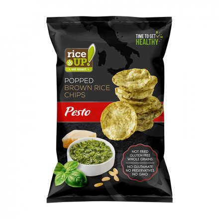Rice Up chips pesto ízű 60 g (Gluténmentes)