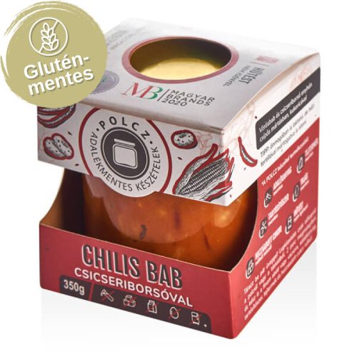 Polcz chilis bab csicseriborsóval adalékmentes készétel 350 g (Gluténmentes)