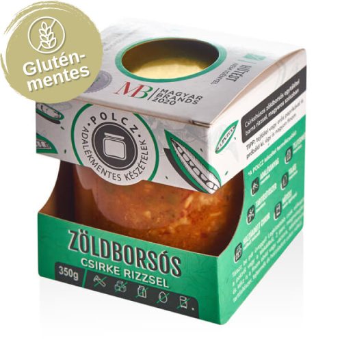 Polcz zöldborsós csirke rizzsel adalékmentes készétel 350 g (Gluténmentes)