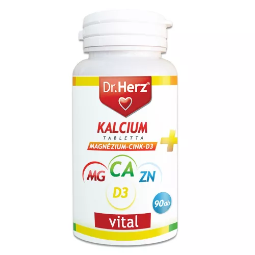 Dr.herz kalcium+magnezium+cink+d3 tabletta 90 db