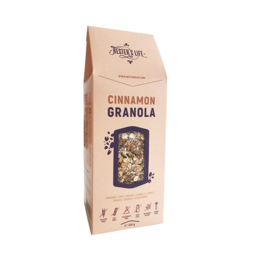 Hester's Life cinnamon granola fahéjas granola 320 g (Gluténmentes)