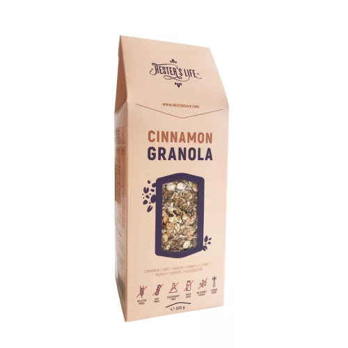 Hester's Life cinnamon granola fahéjas granola 320 g (Gluténmentes)