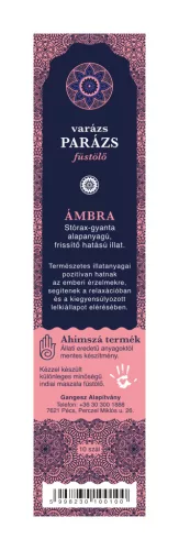 Füstölő varázs-parázs ámbra 10 db