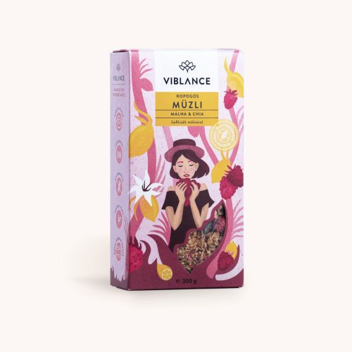 Viblance ropogós müzli málna&chia 300 g (Gluténmentes)
