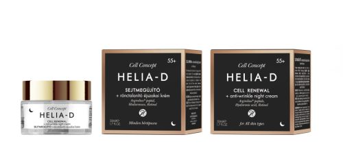 Helia-D cell concept 55+ sejtmegújító+ránctalanító éjszakai krém 50 ml