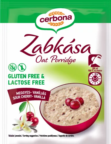 Cerbona gluténmentes zabkása meggy-vanília 50 g