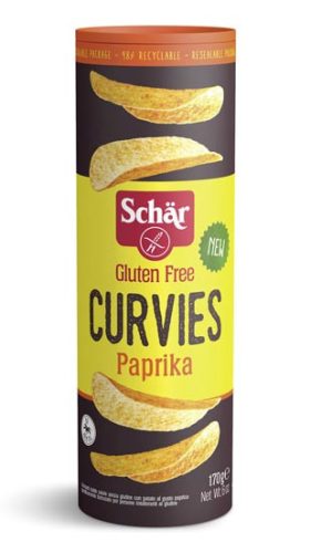 Schär curvies chips paprikás 170 g (Gluténmentes)