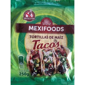 Mexifoods kukorica tortilla 15 cm 250 g (Gluténmentes)