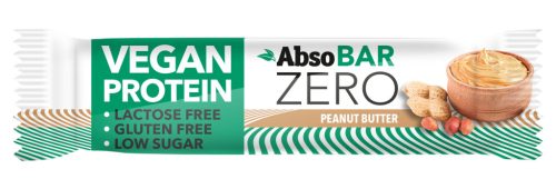 Absorice absobar zero vegan protein szelet mogyoróvaj 40 g (Gluténmentes)