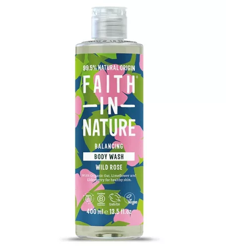 Faith in nature vadrózsa tusfürdő 400 ml