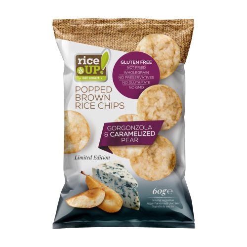 Rice Up chips gorgonzola sajtos ízű 60 g (Gluténmentes)