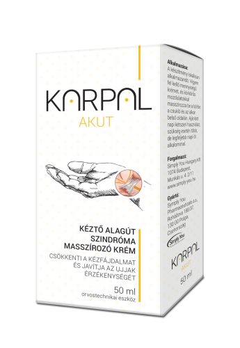 Karpal akut kéztő alagút szindróma masszírozó krém 50 ml