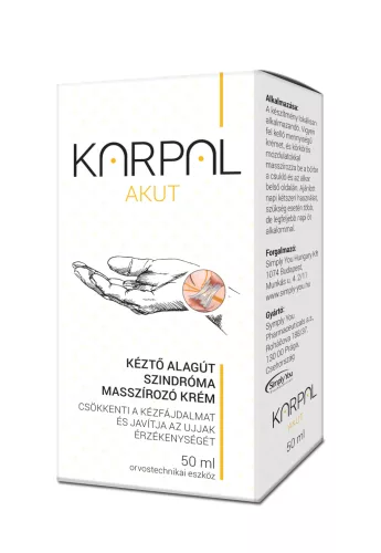 Karpal akut kéztő alagút szindróma masszírozó krém 50 ml