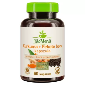 BioMenü bio kurkuma+fekete bors kapszula 60 db
