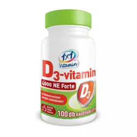 1x1 vitamin d3-vitamin 4000IU rágótabletta 100 db