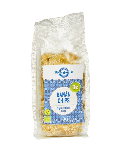 Biorganik bio banánchips 100 g (Gluténmentes)