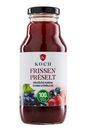 Koch frissen préselt kékszőlőlé almával és erdei gyümölccsel 330 ml