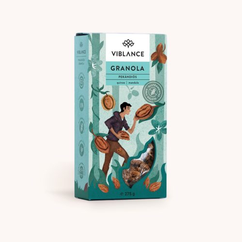 Viblance granola quinoa pecan 275 g (Gluténmentes)