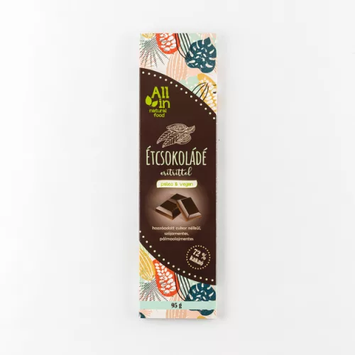 All in étcsokoládé eritrittel 95 g
