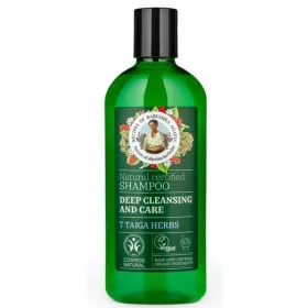   Babushka Agafia bio mélytisztító és ápoló sampon 7 féle tajgai gyógynövénnyel 260 ml