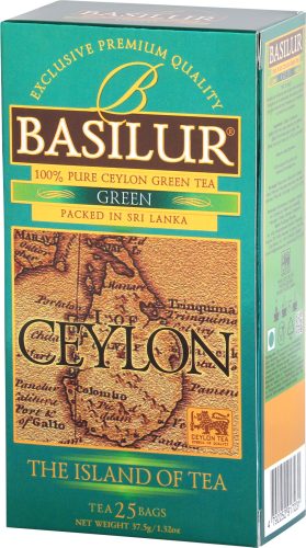 Basilur the island of tea green zöld tea 25 filter 37,5 g