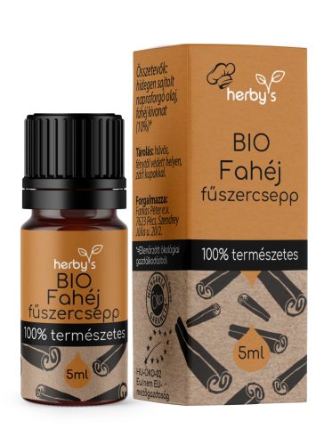 Herbys bio fahéj fűszercsepp 5 ml