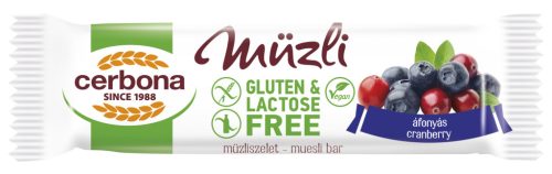 Cerbona szelet gluténmentes vörösáfonyás 35 g