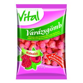   K. Vital varázsgömb cukormentes extrudált kukoricagolyó málna ízű 20 g
