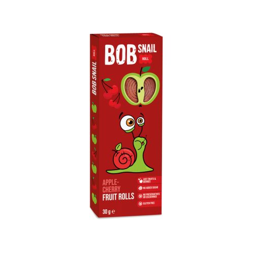 Bob Snail gyümölcstekercs alma-meggy 30 g