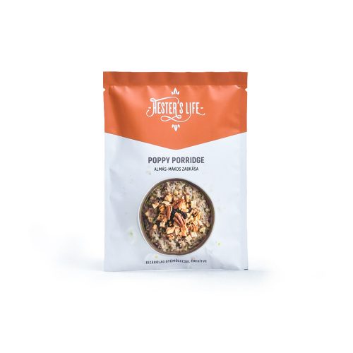 Hester's Life poppy porridge almás-mákos zabkása 50 g (Gluténmentes)