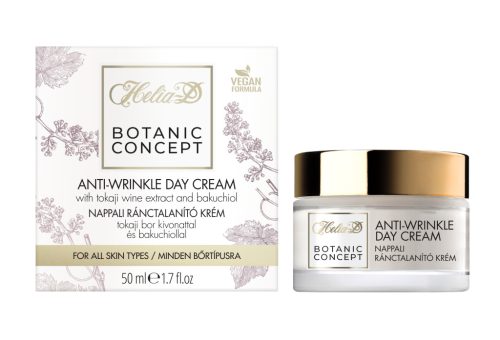 Helia-D botanic concept nappali ránctalanító krém tokaji bor kivonattal és bakuchiollal 50 ml