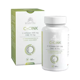 Bioextra c+cink étrend-kiegészítő retard kapszula 60 db
