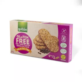 Gullón gluténmentes zab-csokoládé keksz 220 g