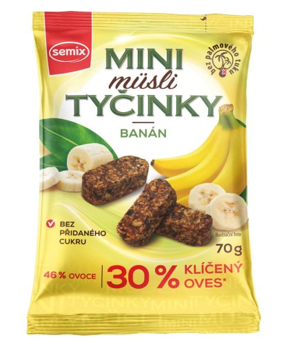 Semix mini müzlifalatok csíráztatott zabpehellyel banános 70 g