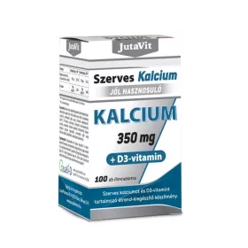 Jutavit szerves kalcium 350mg+d3 vitamin tabletta 100 db