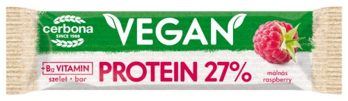 Cerbona vegán szelet proteines málna 40 g (Gluténmentes)