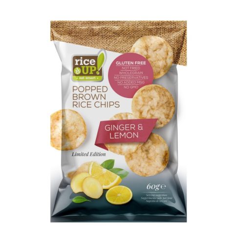 Rice Up chips gyömbér-citrommal ízű 60 g (Gluténmentes)