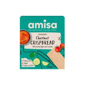 Amisa bio gesztenyés kréker 100 g (Gluténmentes)