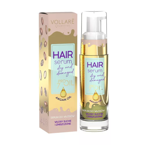 Vollaré pro oil hajvégápoló olaj száraz, sérült hajra argán olajjal 30 ml