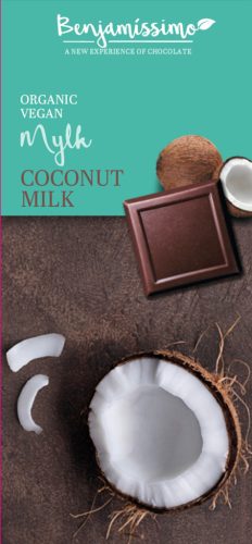 Benjamissimio bio vegán kókusztejes csokoládé 70 g (Gluténmentes)