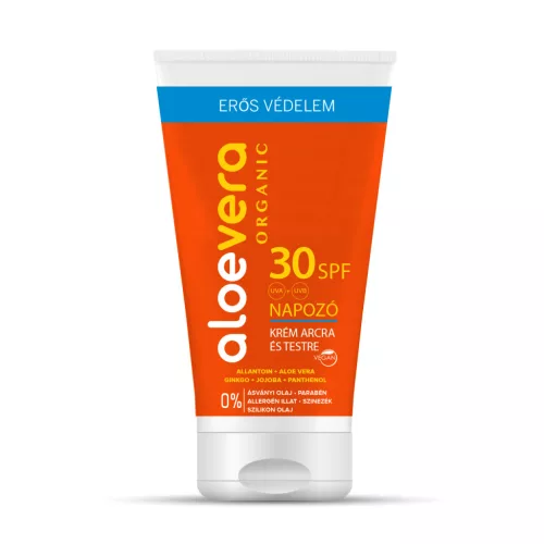 Alveola aloe vera eredeti spf30 napozó krém arcra és testre 150 ml