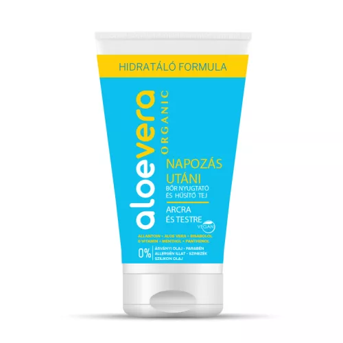 Alveola aloe vera eredeti napozás utáni bőrnyugtató és hűsítő tej 150 ml