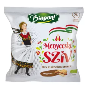   Biopont bio kukorica snack menyecske szív mogyorós ízesítéssel 45 g (Gluténmentes)