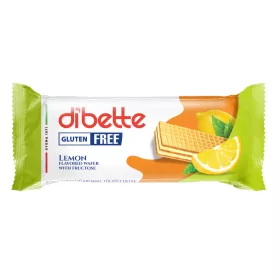   Dibette citrom ízű krémmel töltött mártatlan ostya, fruktózzal gluténmentes 50 g
