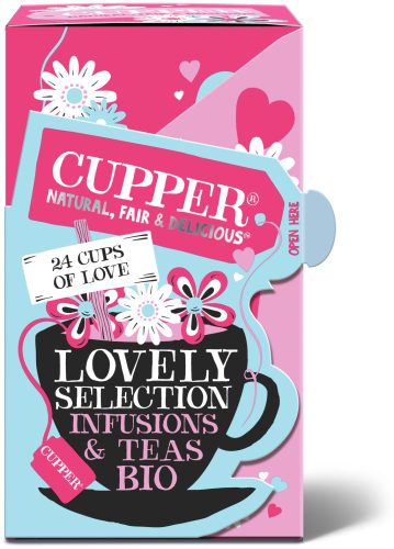 Cupper bio lovely selection válogatás teák 24 db 43 g