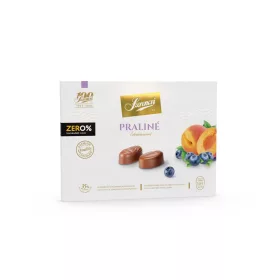   Szerencsi zero praliné áfonya és sárgabarack töltött maltitos tejcsokoládé 105 g