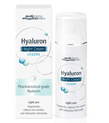 Medipharma hyaluron légere éjszakai arckrém 50 ml