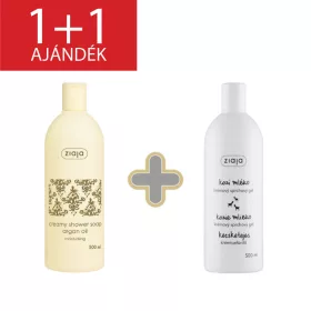   Ziaja argán olaj krémtusfürdő 500ml+1 db ajándék kecsketejes tusfürdő 500 ml
