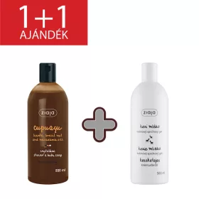   Ziaja cupuacu tusfürdő 500 ml+1 db ajándék kecsketejes tusfürdő 500 ml