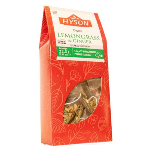 Hyson bio citromfű és gyömbér tea 15x1,5g 23 g